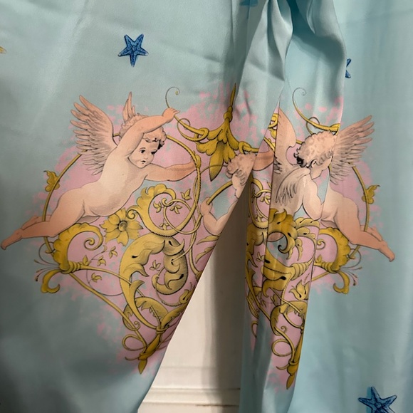 Rachel Zoe Sea Shells and Cherubs Palazzo Pants NWT - Picture 2 of 9